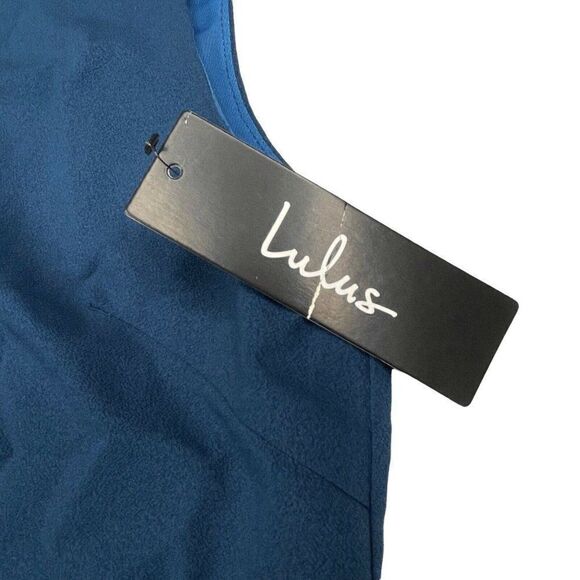 Lulus Blue Barbel Shift Mini Dress NEW - Picture 9 of 11